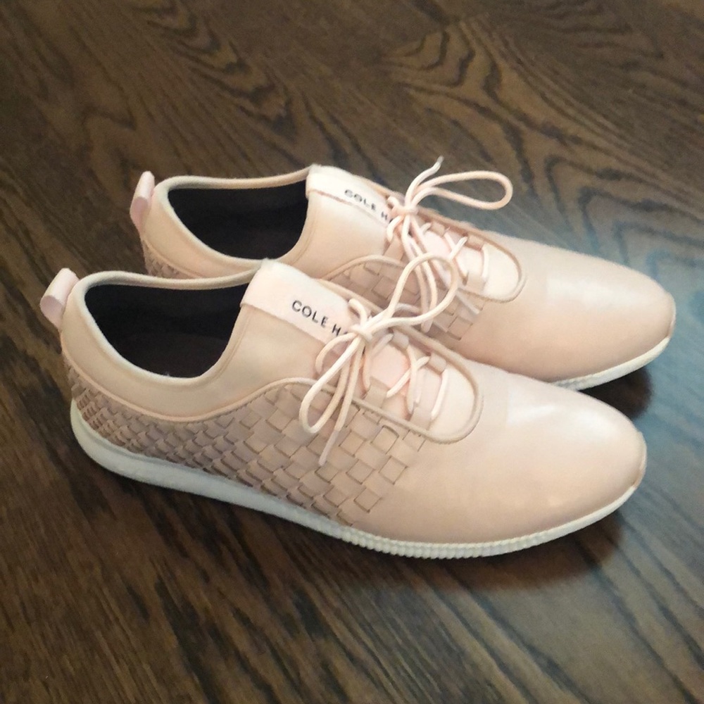 Cole Haan pink leather sneakers
